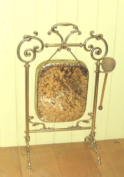Edwardian Floor Standing Gong